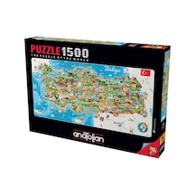 Anatolian 1500 Parçalık Puzzle - Türkiye Haritası 3793