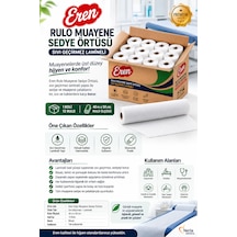 Eren Kağıt Muayene Sedye Masa Örtüsü Lamineli Sıvı Geçirmez 12 Rulo