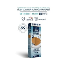 Musk Kf94 Kore Tipi Ffp2 Maske Taba Renk 10 Adet