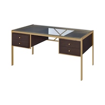 Megan Gold Metal Venge Çalışma Masası