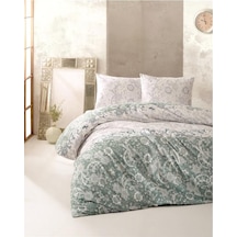 Kristal Ranforce Nevresim Takımı Çift Kişilik İlter Mint Mint Yeşili
