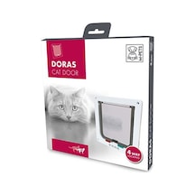M-pets Doras Kedi Kapısı 4 Yönlü Beyaz 19,7x19 Cm 244-56008.01
