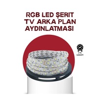Buğz Kendinden Yapışkanlı Led Şerit Televizyon Aydınlatması 2mt Çok Renkli