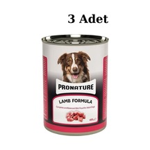 Pronature Kuzu Etli Yetişkin Köpek Konservesi 3 x 400 G