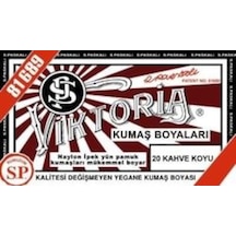 20 Koyu Kahve Renk Kumaş Boyası Viktoria