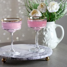 Akayev Mermer 28 Cm Altın Boncuk Ayaklı Leylak Yuvarlak Sunum Tabağı Çok Renkli