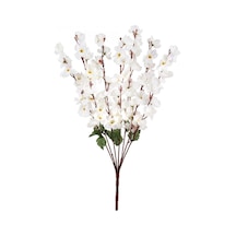 Nettenevime Yapay Çiçek Bahardalı Japon Kiraz Çiçeği 7 Dallı 57 CM Beyaz