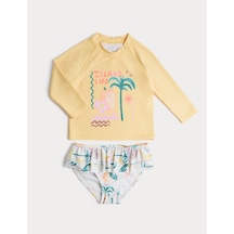 Marks & Spencer UV Korumalı Mayo Seti T77006052U Sarı