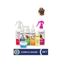 Veturel %100 Doğal Kedi Köpek Koruyucu Bakım Seti Diş Fırçası Ağız Göz Kulak Pati Yara Yanık Onarıcı Bakım