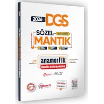 2026 DGS Anamorfik Sözel Mantık Soru Bankası Yeni Müfredat Dijital Çözümlü