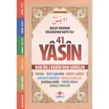 41 Yasin Kolay Okunan Bilgisayar Hatlı Cep Boy
