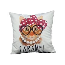 Mrs.Gugar Caramel Kedi Kırlent Kılıfı