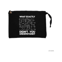 Zepplin Giyim Kimyager Çözelti Siyah Clutch Astarlı Cüzdan / El Çantası Siyah
