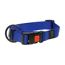 Karlıe - 988 - Kilitli Boyun Tasması - Muratech - Mavi 45-65x2,5