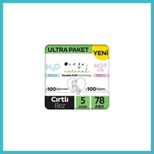 Bezos Natural Double Soft Bebek Bezi Ultra Paket 5 Beden 78 Adet Dfnbez Standart