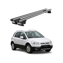 Venüs Fiat Sedici 2006-2014 Uyumlu Gri Ara Atkı Port Bagaj Tavan Barı