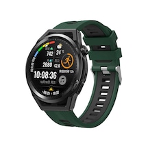 Galaxy Uyumlu Watch Active 2 40mm Krd-55 Uyumlu Zore Kordon-yeşil-siyah