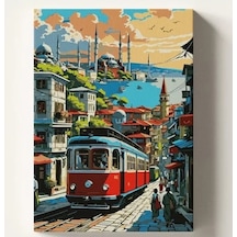 Hobi Seti - Sayılarla Boyama Tuvali İstanbul Temalı 40x50 Cm