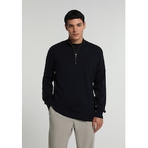 Colin's Colins Regular Fit Dik Yaka Düz Erkek Lacivert Kazak Cl1082275 Q1.v2 Nav