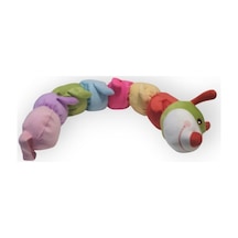Renkli Peluş Tırtıl Yastık 100 Cm Kaliteli