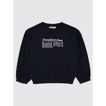 Civil Girls Kız Çocuk Sweatshirt 6-9 Yaş Lacivert Lacivert