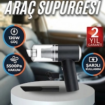 Şarjlı Mini Araç Süpürgesi 120w 5500pa Vakum Güçlü Çok Fonksiyonlu El Tipi Vakum