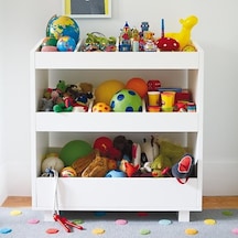 Sima Mdf Montessori Oyuncak Dolabı Beyaz