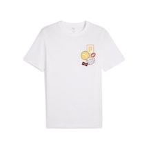 Puma GRAPHICS Icon Tee Unisex  Beyaz Tişört
