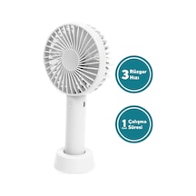 3 Kademeli Cep Boyu Sessiz Taşınabilir Mini Fan Usb Şarjlı Pervaneli Soğutucu Küçük El Vantilatörü Beyaz - 703264565