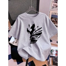 Noıssey Urban Pop Graphic Kadın Tişört Koleksiyonukod 5127 Gri