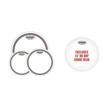 Evans Epp-ec2shdd-f Deri Seti 10+12+14+14 Ec2s Tom Clear Ringli+hd Dry