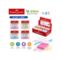 Castell Ilk Silgim 18 Li Paket Hamur Silgi Çokrenkli