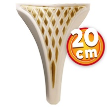 Lüks Mobilya Kanepe Sehpa TV Ünitesi Koltuk Puf Ayağı 20 cm Krem Altın Baza Ayak