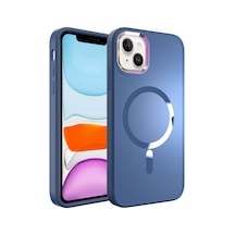 Apple Uyumlu iPhone 14 Magsafe Wireless Şarj Özellikli Tchs Stil Kılıf-sierra Mavi Sierra Mavi Sierra Mavi