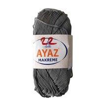 Angel Çanta Aksesuar 100 Gram Polyester Makrome No:22 Koyu Gri
