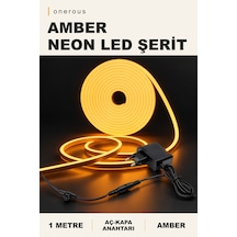 Onerous 1 M Amber Neon Led Şerit, Anahtarlı