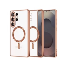 Sh Newface Samsung Galaxy Uyumlu  S26 Ultra Kross Magneticsafe Kapak - Çöl Titanyum Najmaddin