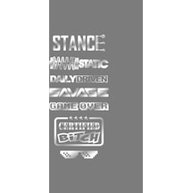 Oto Arka Cam Sticker İngilizce Model 69 40 20 Cm
