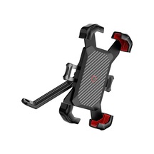 Ayarlanabilir Motosiklet Telefon Braketi Kolay Sürüm Destek Tutsarı Kelepçesi Hızlı Tıklama/departman Tutucu Aksesuar Mavi - Beyaz