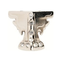 Kelebek Taşlı Ahşap, Sunta Sandık Ayağı, Kutu Ayak 3,5 Cm - Nikel Ahşap