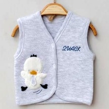 Gaye Bebe Bebek Yeleği 4462 Gri