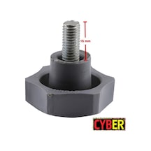 M8X20 Civatalı Model No:2 Plastik Sıkma Kolu Gri