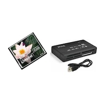 Kingston 2 GB Compact Flash Hafıza Kartı + USB 2.0 Kart Okuyucu