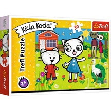 Kitty Cat's Adventures / Kicia Kocia 30 Parça 3+ Yaş Puzzle