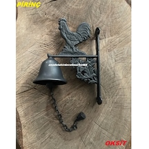 Dmr Antik Model Oksit Zil Pirinç Kapı Çanı Horoz Şekeri Kapı Çanı Nostaljik Zil