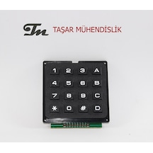 4X4 Siyah Telefon Tipi Tuş Takımı Arduino Raspberry