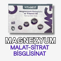 Vıtabest Magnezyum Kompleks Malat, Sitrat, Bisglisinat Ve Vitamın B6