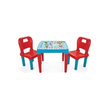 Binbirsiparis Pilsan Hobby 2 Sandalyeli Oyun Ve Aktivite Masası Mavi-Kırmızı 03