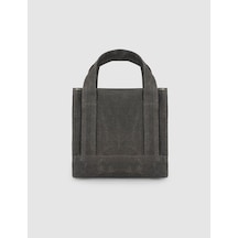 Cabani Siyah Keten Unisex El Çantası