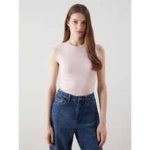 Lcw Modest Pembe Bisiklet Yaka Kadın Atlet